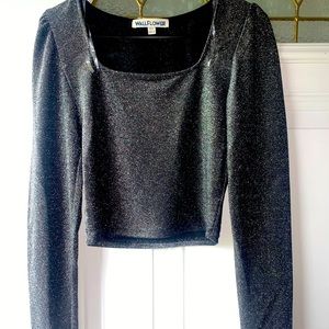 Long Sleeve Crop Top NEW WITH TAGS